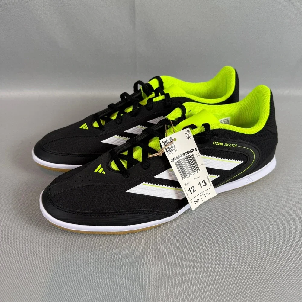Adidas Copa Indoor Court Club Shoes Mens 12 Black Soccer Sneakers JR2892 New NWT